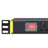 PDU 1U Network Cabinet Rack Power Strip Distribution Outlet 1/2/3/4/5/6/7/8/10/12/14 Units Universal Socket Switch EU/UK/US Plug ► Photo 2/6