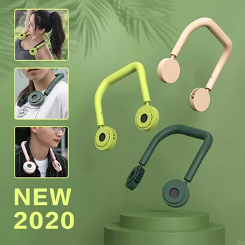 

Fan USB-Fan Neck-Band Hand-Free Office Outdoor Rechargeable Mini Sport Adjustable Mini Fan Air-cooler Hanging Dual Fan 2020 New