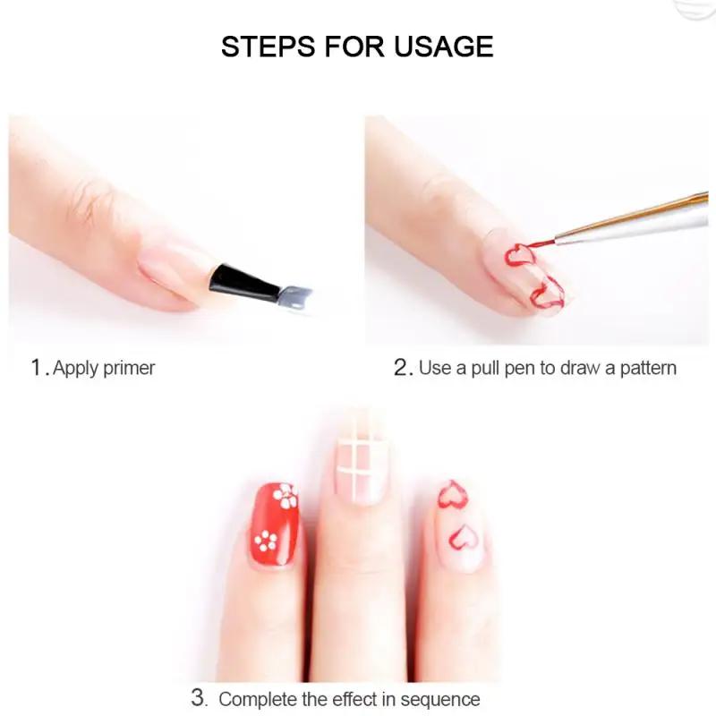 DIY Nail Art окрашенная ручка с крючками, набор для рисования, кисть с ручкой для маникюра, инструмент для маникюра, профессиональный декор, кисти