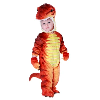 New Triceratops Costume Boys Kids Little T Rex Costume Cosplay Dinosaur Jumpsuit Halloween Cosplay Christmas