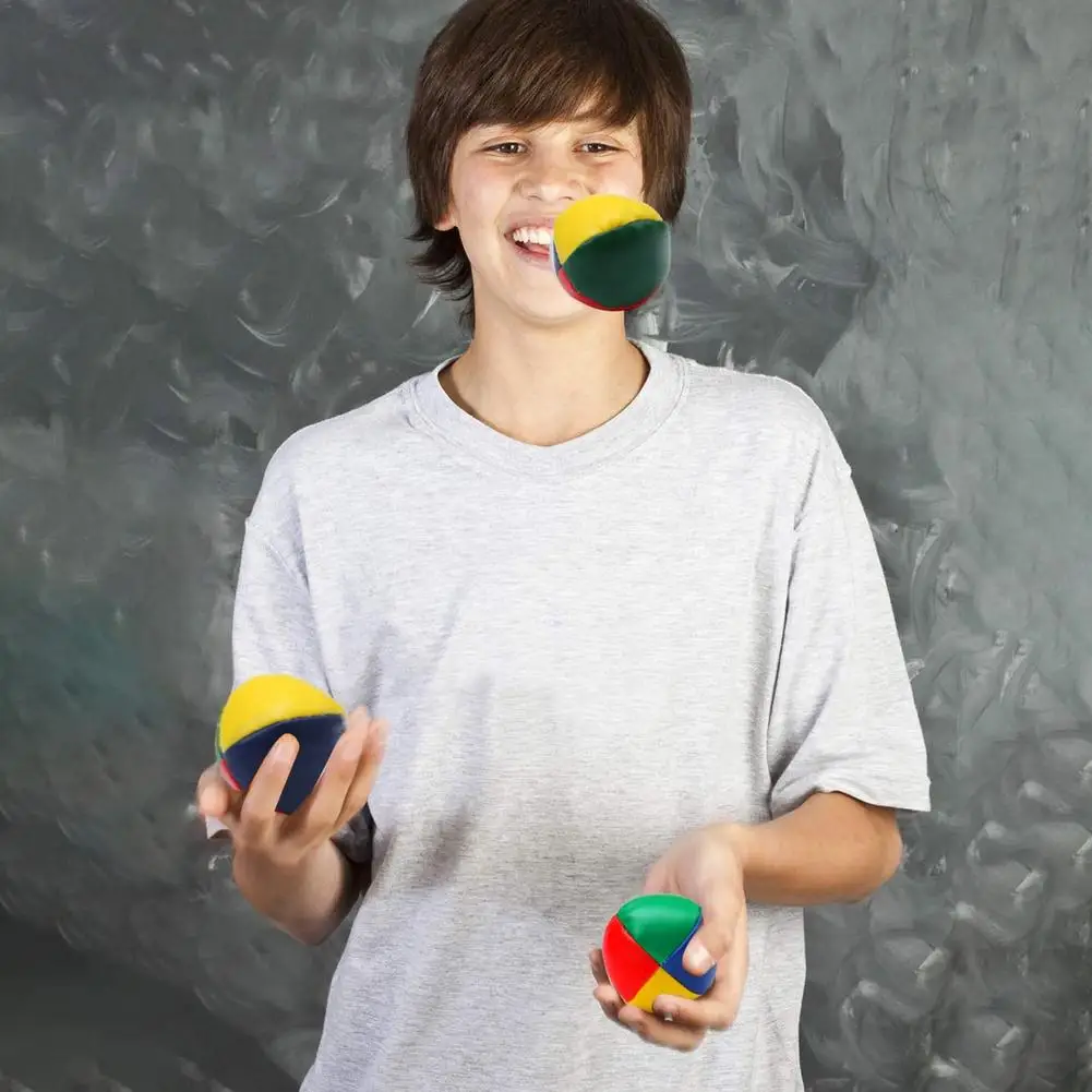 6PCS Juggling Balls Set Classic Small Bag Ball Play Game Magic Circus Ball For Beginner Smooth Durable Juggle Balls Toy