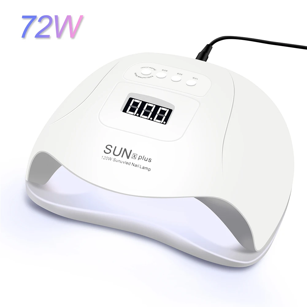 72W SUNX Plus Sunx Plus 80 Вт Сушилка для ногтей УФ-лампа светодиодный светильник для отверждения ногтей Гель-лак для маникюра светильник от солнца Авто сенсорная машина инструменты для дизайна ногтей - Цвет: 72W SUNX Plus