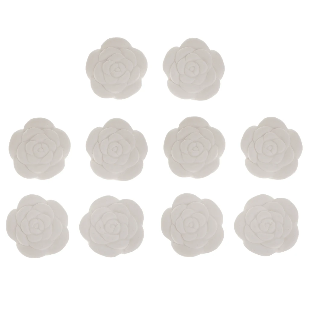 10Pcs Rose Aroma Fragrance Stone Solid Essential Oil Diffuser Air Fresheners for Toilet Cars Office Home and Bedroom Use