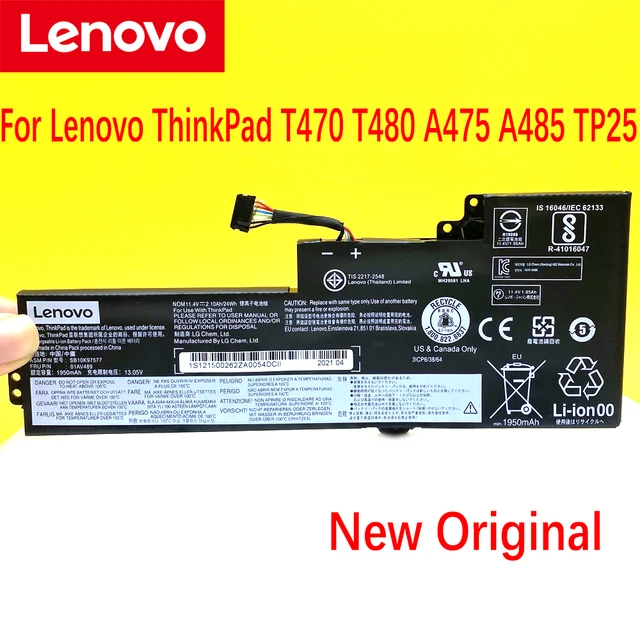 New Original Lenovo ThinkPad T470 T480 A475 A285 Laptop Battery