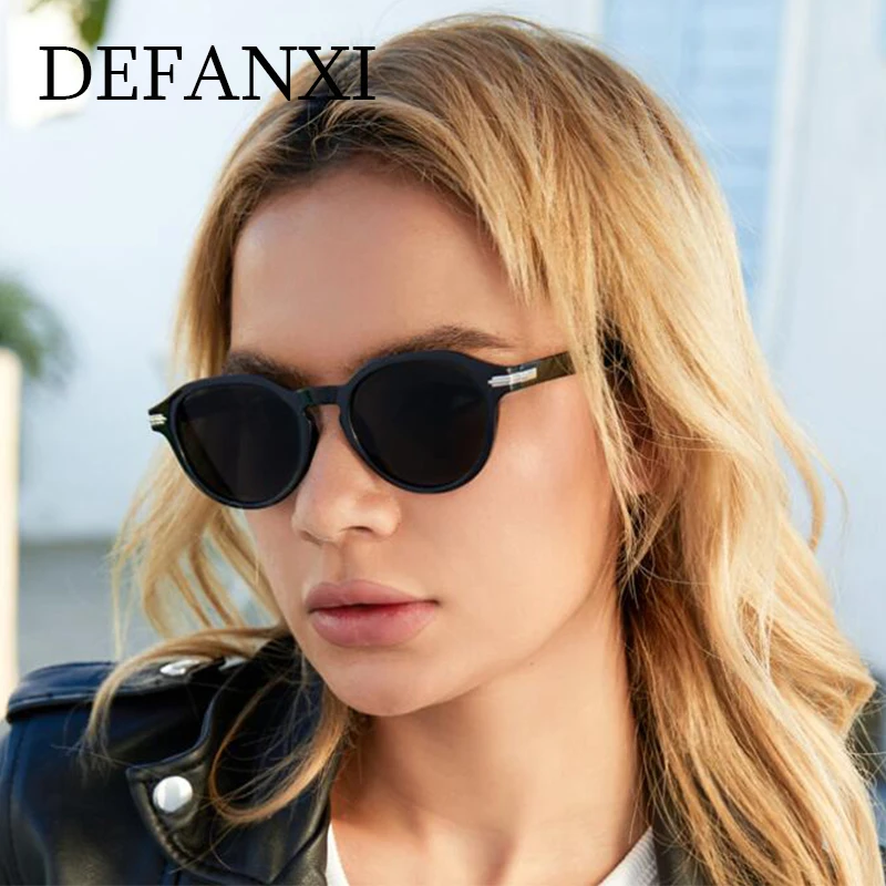 Gafas de sol con montura pequeña para mujer hombre, de sol con remaches, de diseño marca, a la moda, Retro, redondas, UV400 - AliExpress Accesorios para la ropa