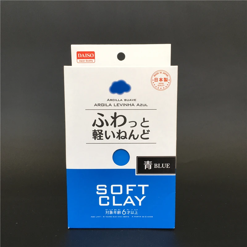 Japan DAISO Ultra-Light Paper Model Colored Clay Butter Will Not Be Dirty Hands Candy Toy Environmentally Friendly Model