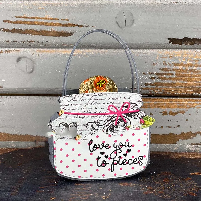 

Portable Bag Jar Shape With Carry Handle Decoration Metal Cutting Dies For DIY Album Making Embossing Template Dies 2020 New