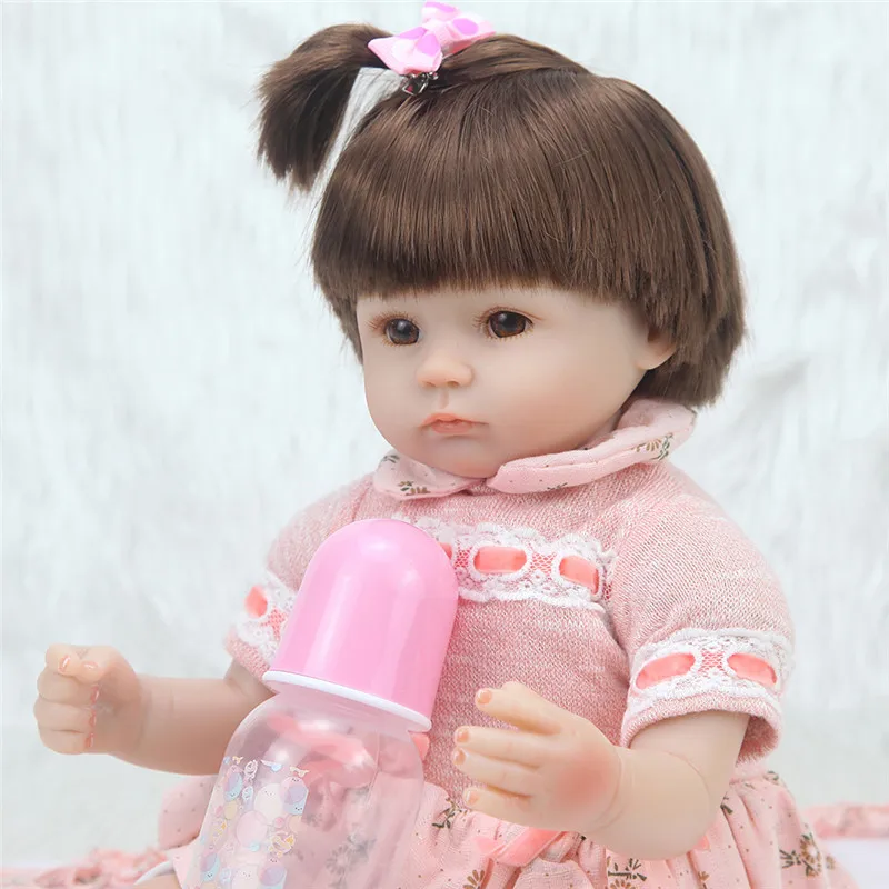 42 см Bebes кукла-Реборн, мягкая силиконовая кукла-реборн для малышей, мягкие куклы, Реалистичная живая кукла, косплей, Рождество, суперцена, подарки, кукла