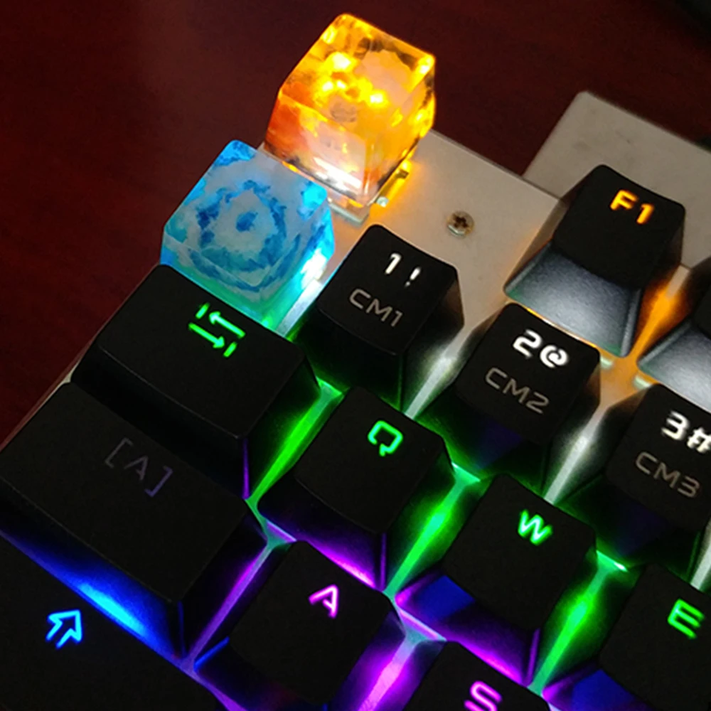 

Pandora Planet Resin Backlight Keycap For Cherry Mx Switch Mechanical Keyboard Handmade Fuji Mount Sky Luminous Cap DIY Keyboard