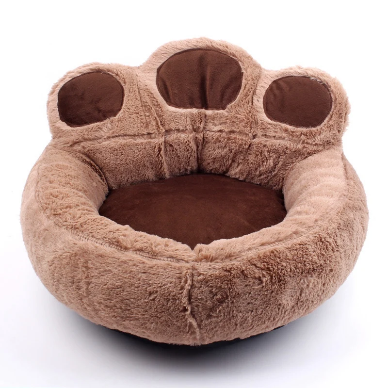 

New Bear Fleece Winter Warm Dog Puppy Soft Pad Bed House Nest Washable Small Dog Pet Cat Mat Cushion Kennels