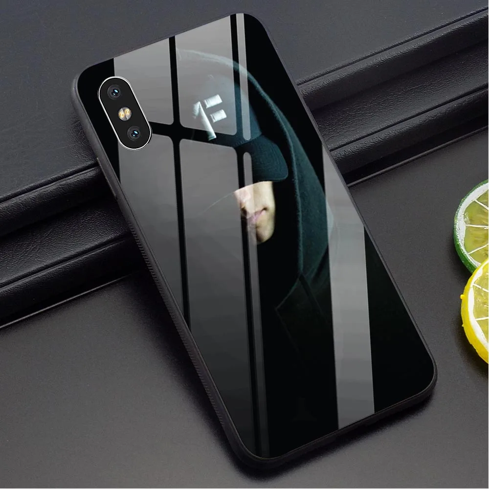 

Slim NF Rapper Pop Tempered Glass Phone Cover for iPhone 8 Case 7 Plus Xs Max XR X 6 6S 5S 5 SE Skin