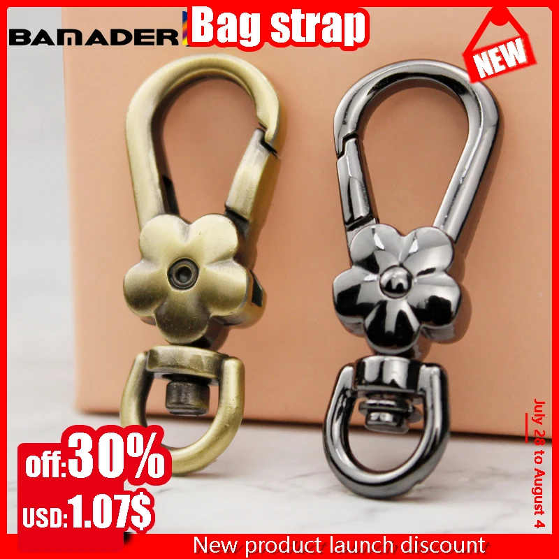 

BAMADER Metal Buckle Hardware Accessories High-end Key Hook Fashion Plum Flower Hang Buckle Purse Shoulder Strap Hooks Buckle