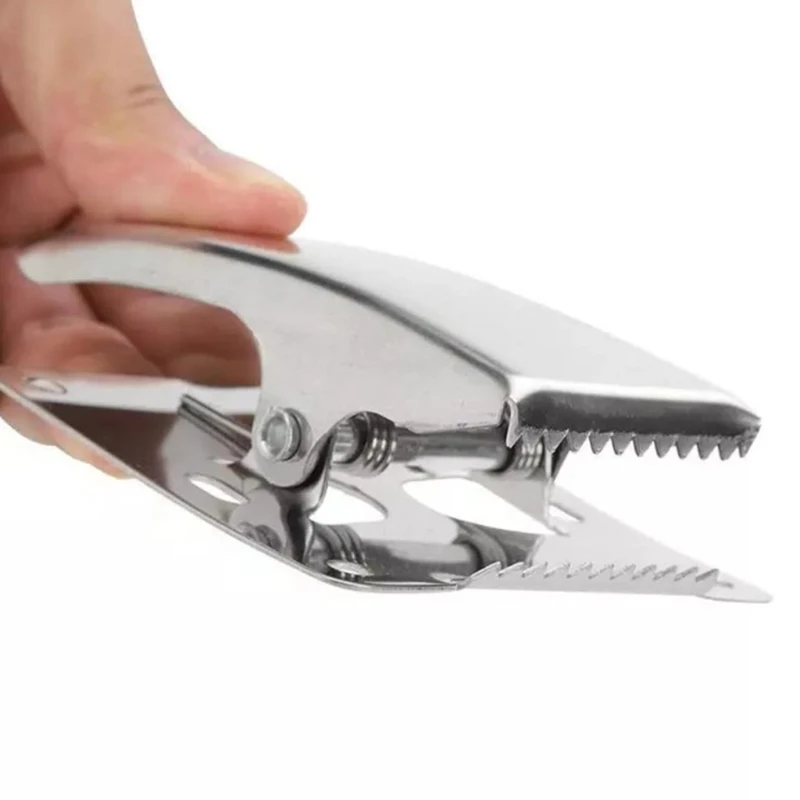 Stainless Steel Fillet Clamp Deep-jaw Fish Tail Clip With Mounting Base Fillet Stainless Steel Fillet Clamp Deep-jaw Fish Tail Clip With Mounting Base Fillet