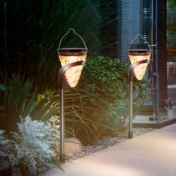 

LED Solar Garden Lights Outdoor Solar Powered hand Lamp Waterproof Led wall Light 3 in1 for Pathway Patio Yard Lawn Decoration