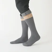 Носки для деловых женщин, хлопок, двойная игла, утолщенные, черные, осенние и зимние, спортивные, дезодорант, впитывающие пот, аксессуары для взрослых