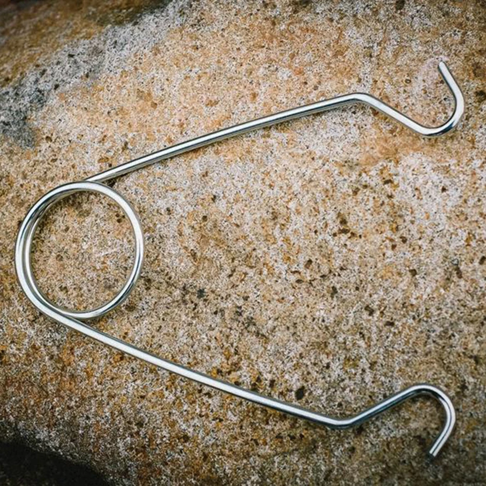 Hanging Pot Hanging Hooks Water Cup Hooks Outdoor Gadgets Camping Cookware Stainless Steel Open Fish Mouth Fishing