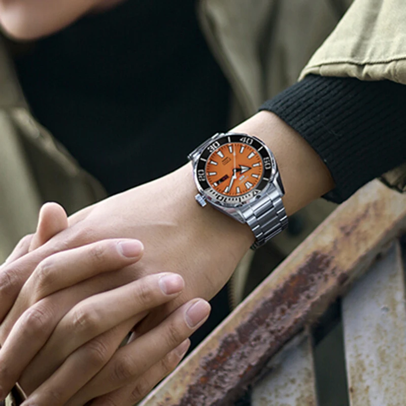 Оригинальные Seiko 5 Sprots мужские часы 10 бар водонепроницаемые Дайвинг Swming автоматические механические наручные часы глобальная гарантия