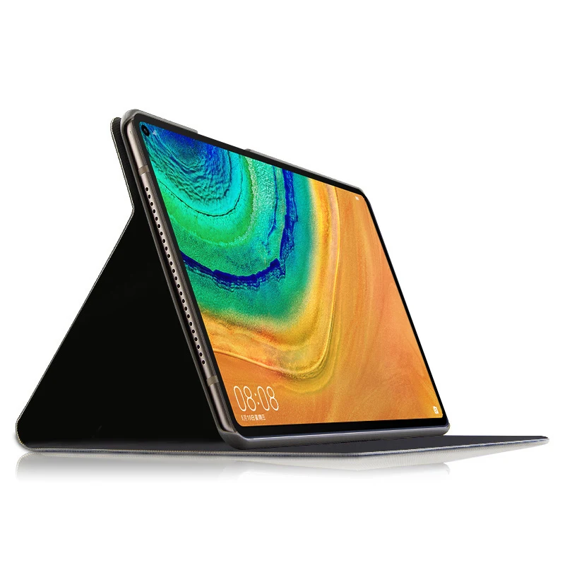 Для huawei MatePad Pro, 10,8 дюймов, чехол с текстурой древесины, чехол из полиуретановой кожи для планшета, ультра тонкий легкий флип-чехол с подставкой, защитный чехол
