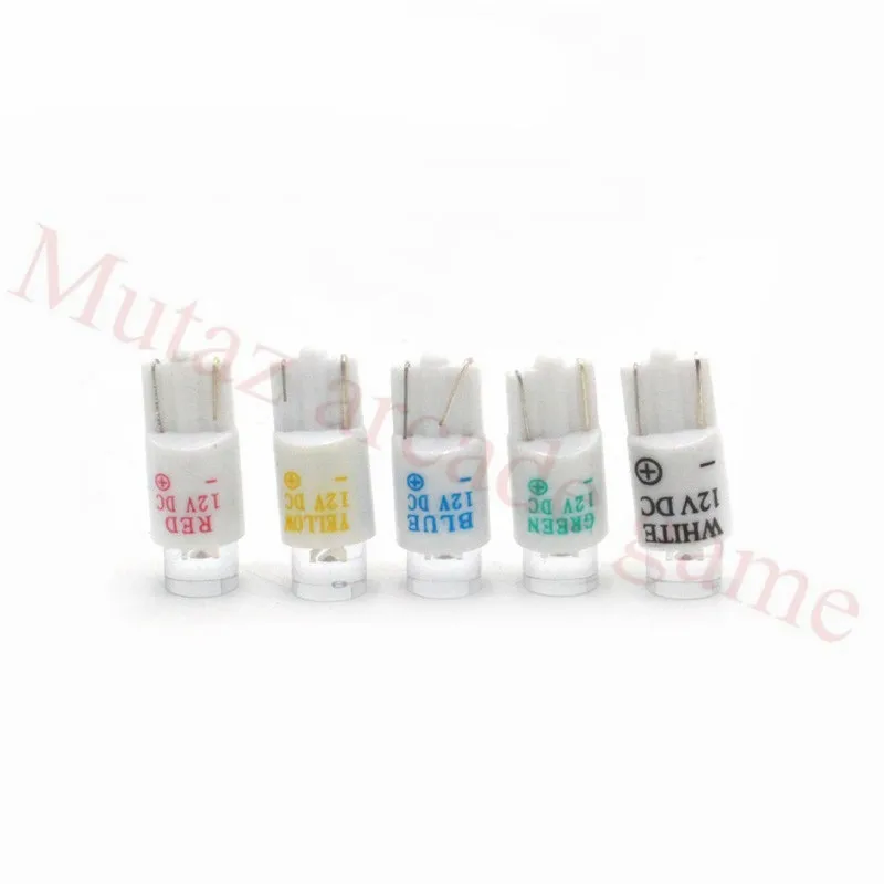 10Pcs/Lot High quality Small LED Lamp Bulb for Illuminated Arcade Push buttons 12V DC Lights 5 colors available | Спорт и