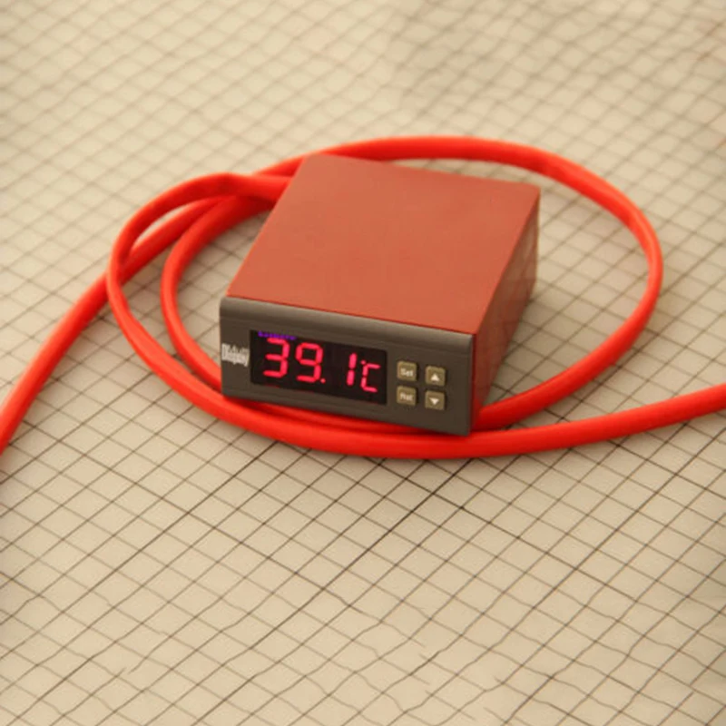 

Orange Silicone Heat Blanket 152mm *914mm 1200W 120V Systems Guitar Side Bending Digital Thermostat Controller