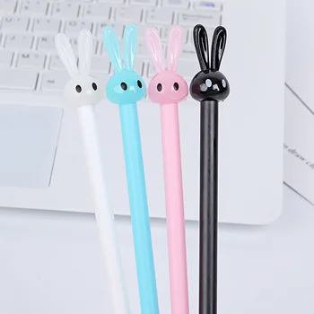 

36pcs Kawaii Cartoon Bunny Rabbit Wholesale Pen Ballpoint Black Ink 0.5mm Gel Pens Writing Kid Gift Office School Supplies H6072