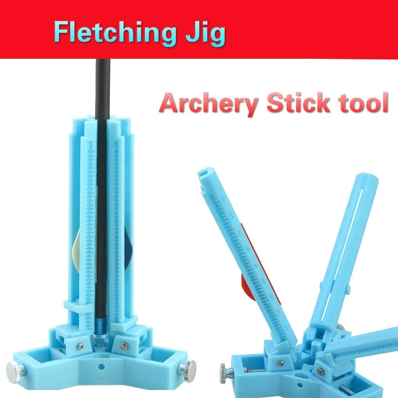 

DIY High-speed Make Arrows Archery Adjustable Tool Fletching Jig Stick Adhering Plastic Rubber Vane