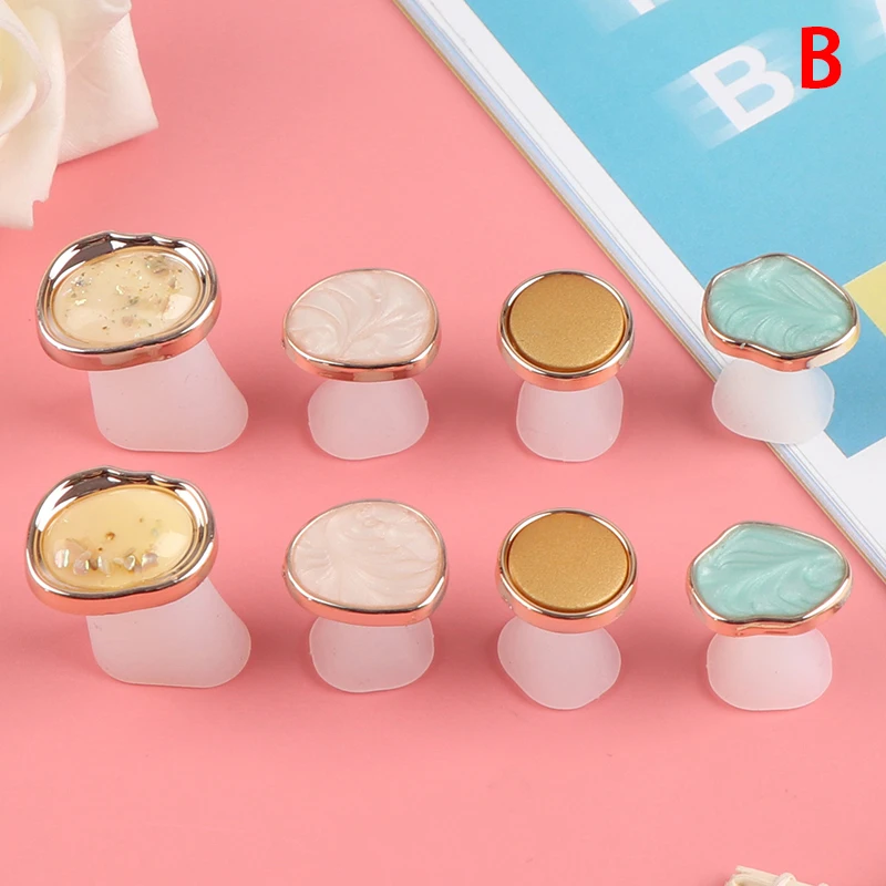 8Pcs Soft Silicone Toe Separator Flower Modeling Foot Finger Divider Form Manicure Pedicure Nail Art Tool