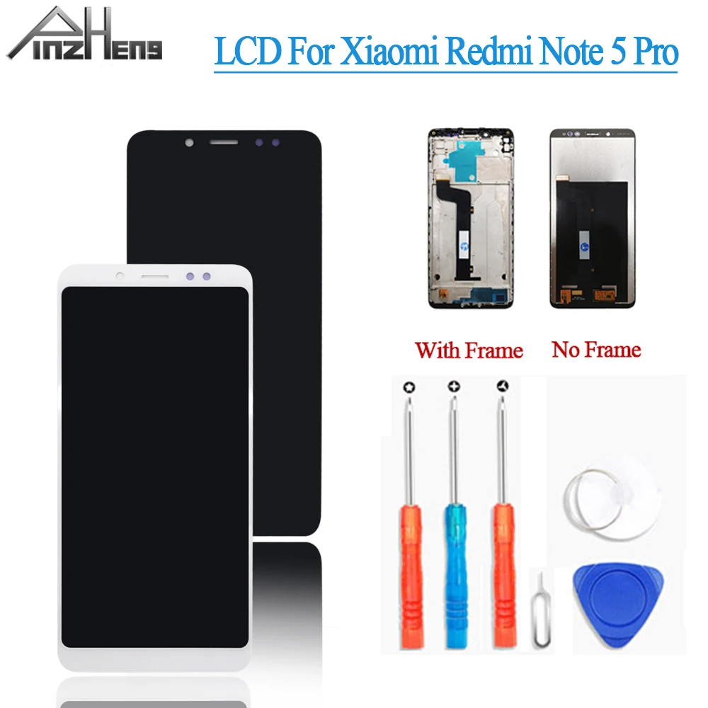 ЖК дисплей PINZHENG AAAA для Xiaomi Redmi Note 5 Pro дигитайзер сборки замена с рамкой|Экраны