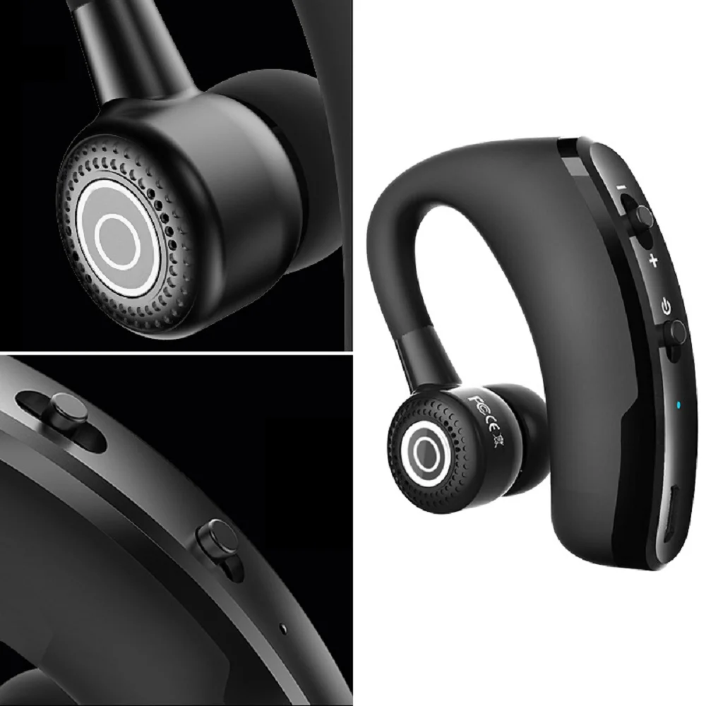 Handsfree Wireless Car Bluetooth Earphones Noise Control Business Bluetooth Headset Fast Charging Headphone with Mic Earburd