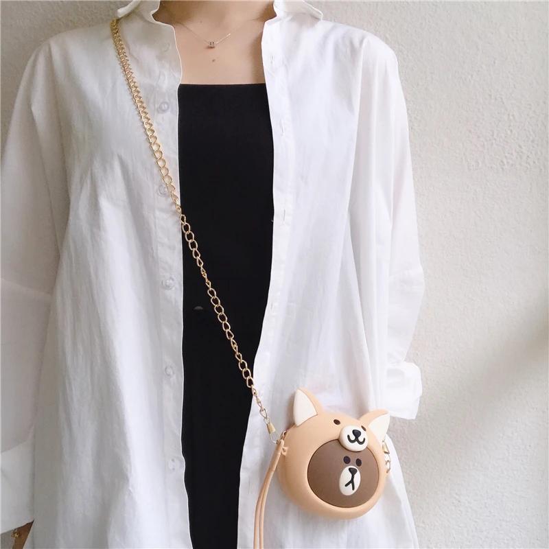 as pic show 10 шт., модная детская сумка через плечо, мини-коробка для наушников, простая круглая сумка, универсальная Сумочка для ключей, монет, милая сумочка с принцессой - Цвет: as pic show