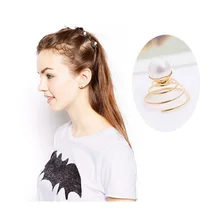 Заколки в европейском и американском стиле, женские детские украшения, Весенняя жемчужная скан-код, Подарочный винтовой зажим, металлическая повязка на голову в Корейском стиле