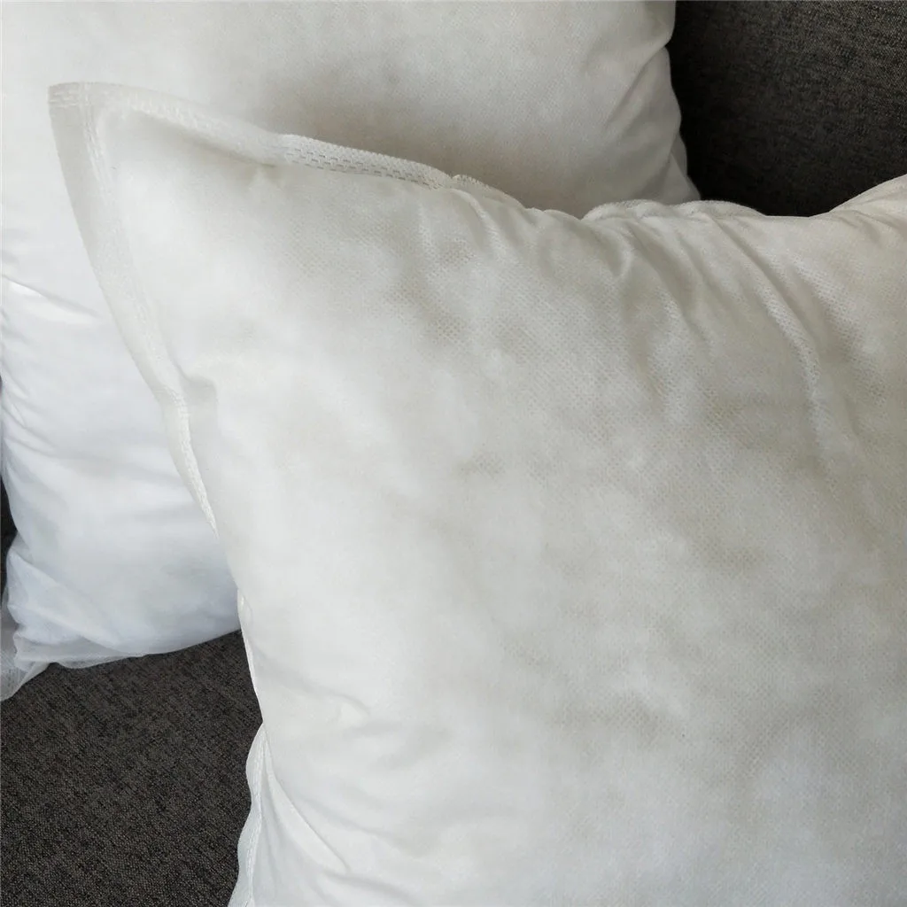 Нетканые наволочки для подушек подушка Декор интерьера белая супер гладкая невидимая застежка-молния вставка и стирка