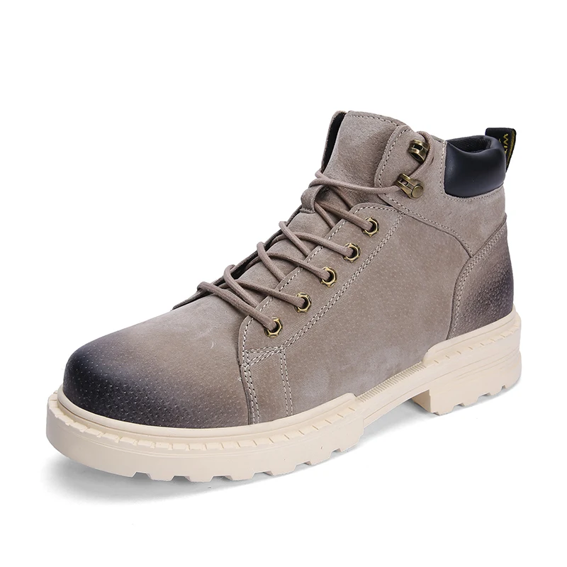 

Men's British high shoes Winter new Military leather boots for men Combat Autumn and winter classic snow boots *a056