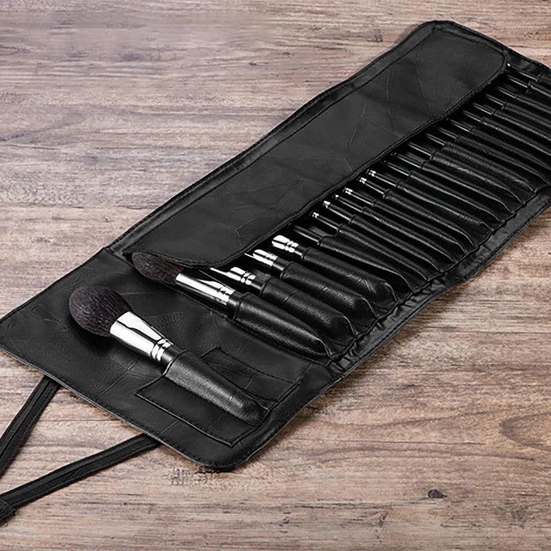 Makeup Brush Holder Cosmetic Organizer Rolling Bag Case Container Pouch Bags