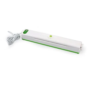 

Household Food Vacuum Sealer Packaging Machine Film Sealer Vacuum Packer Green+White EU Plug