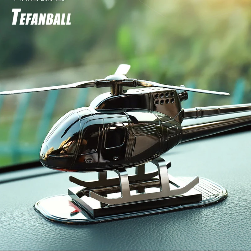 Tefanball Car Supplies Aromatherapy Helicopter Aircraft Decoration Gift Solar Car Perfume Fragrance Car Airplane Ornament