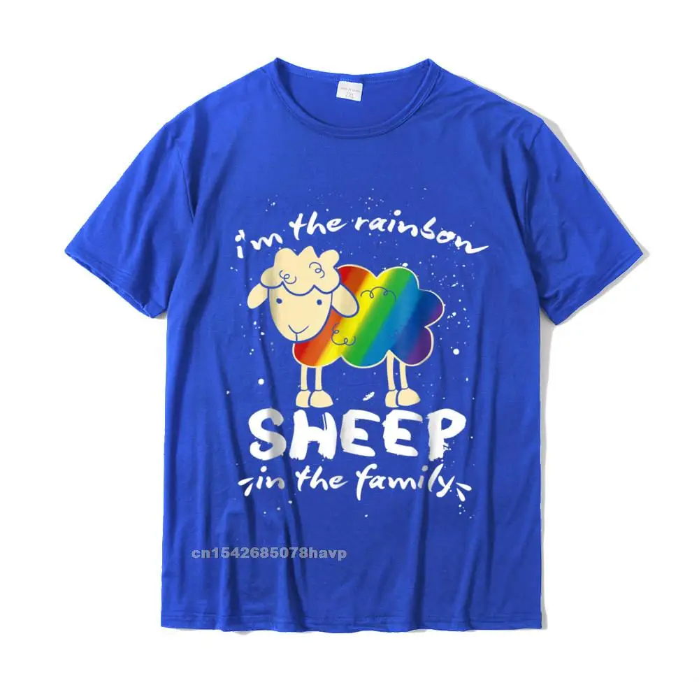 Leisure Tshirts Short Sleeve 3D Printed New Design Men Father Day Tops & Tees 3D Printed Tops Shirt Crewneck Cotton Funny Gay Pride T-Shirt - LGBT Gay Lesbian Shirt__827. blue