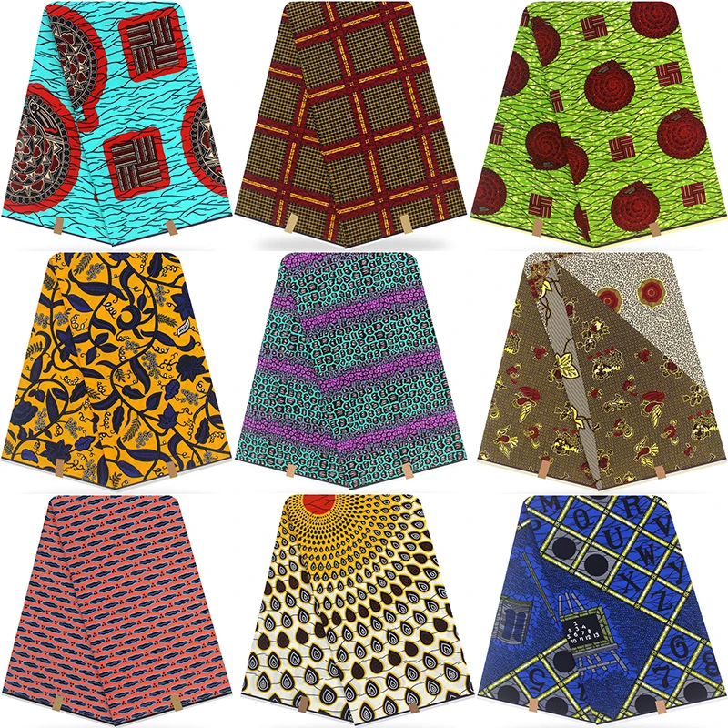 african fabric african wax prints fabric for patchwork real wax high quality 6yards cotton fabric ankara fabric for dress HH-D3