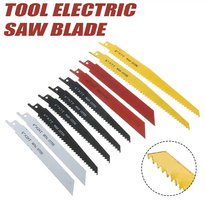 10x Reciprocating Sabre Saw Blades Wood/&Metal Cutting 6/" 8/" Fit For Bosch Makita