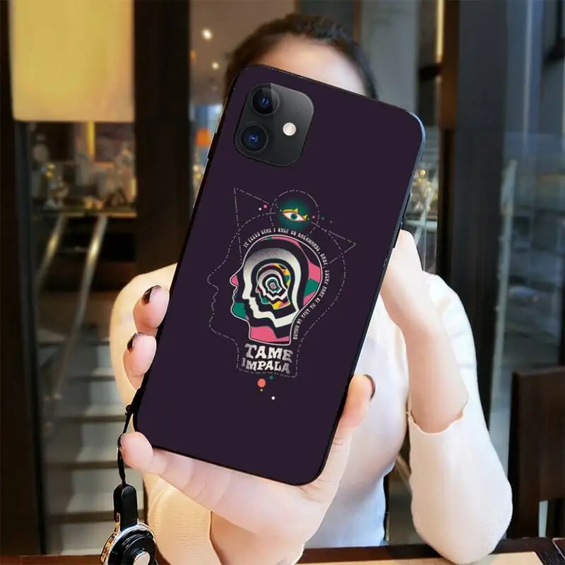 the puffer case Psychedelic Tame Impala Soft Phone Case Capa for iphone 12 pro max 11 pro XS MAX 8 7 6 6S Plus X 5S SE 2020 XR case pela cases Cases For iPhone