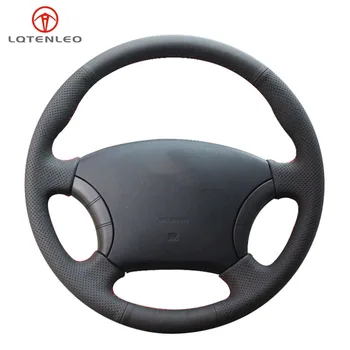 

LQTENLEO Black Genuine Leather Car Steering Wheel Cover For Great Wall Haval Hover H3 2009-2012 H5 2010-2015 Wingle 5 Wingle 3