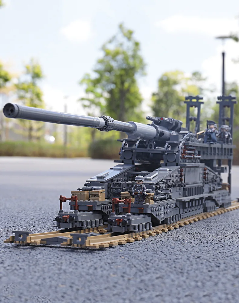 3846PCS Military Army Schwerer Gustav Dora Cannon Building Block Brick –  mycrazybuy store