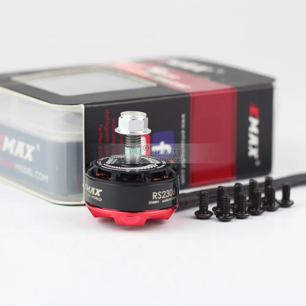1 шт. EMAX yinyan RS2306 2400KV 2750KV 2550kv двигатель для FPV RACER Квадрокоптер RC Дрон самолет - Цвет: 1Pcs kv2750 black