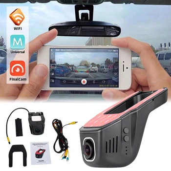 

RS300 Hidden WIFI Car DVR Dash Cam Full HD 1080P Dual lens Night Vision Driving Recorder Video Recording Dash Camera