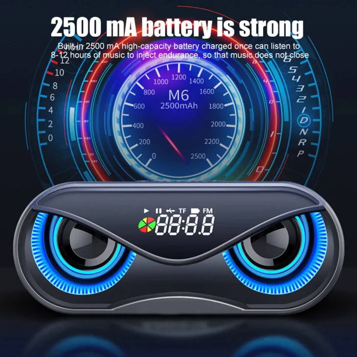 Сова Bluetooth динамик двойной динамик Будильник Мини стерео динамик YE-Hot