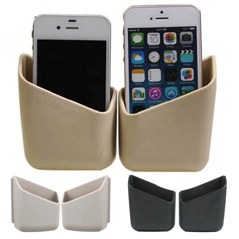 

2Pcs Universal Car Auto Sunglasses Organizer Eyeglasses Glasses Holder Accessories Phone Organizer Storage Boxes Holders Pocket