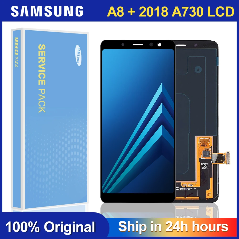 ЖК-дисплей 6 0 ''для Samsung Galaxy A8 Plus 2018 A730 A730F SM-A730F сенсорный экран в сборе сменная