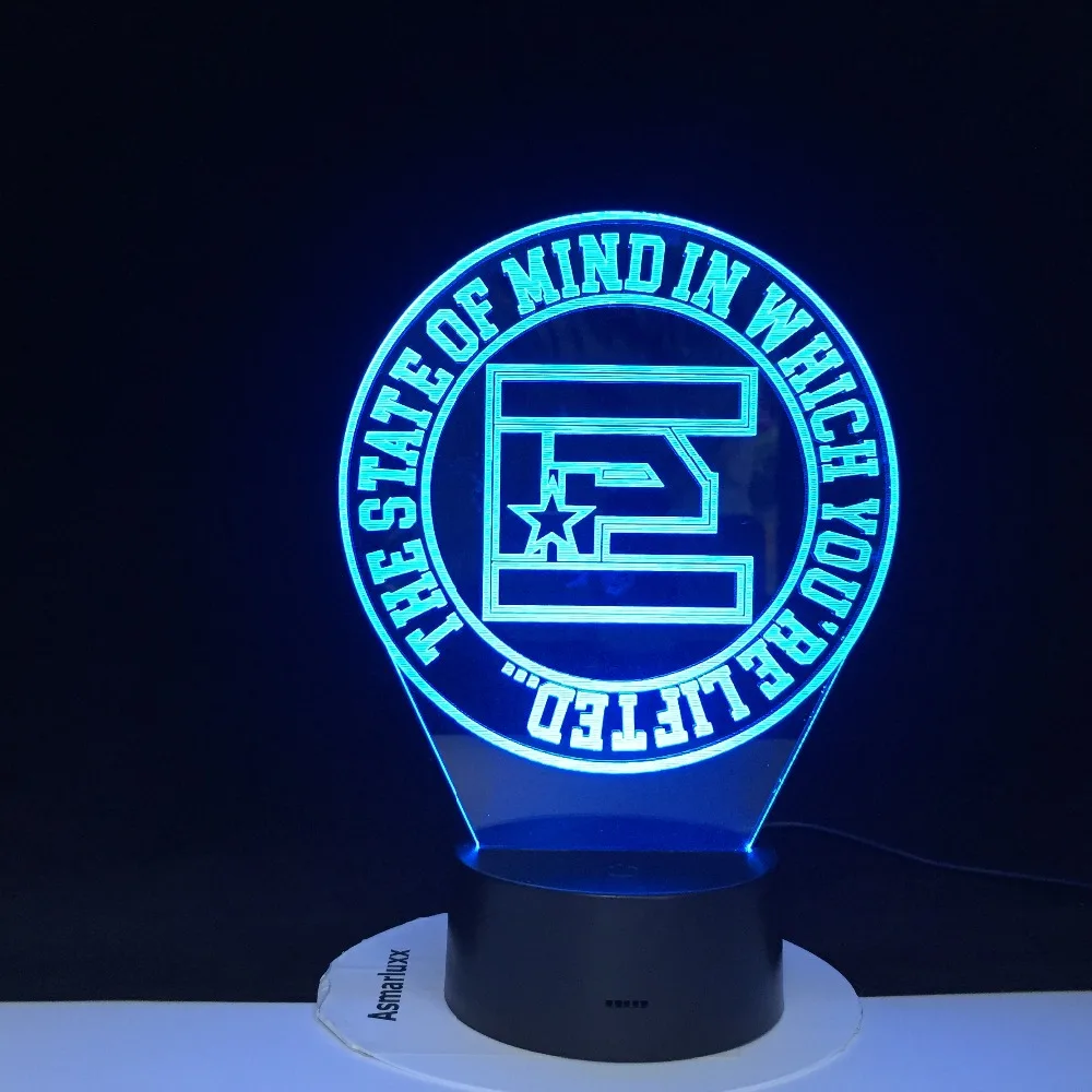 Душевное состояние, в котором вы наслаждаетесь RGB 3D светодиодный светильник, настольная лампа, ночник, Новогоднее украшение, подарок для ребенка, спящего, 3266