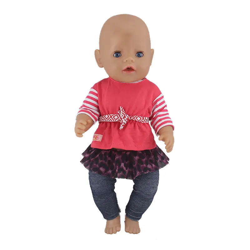 Новая Милая кукольная одежда для 43 см Zapf Baby Doll лучший подарок на день рождения для детей(продается только одежда