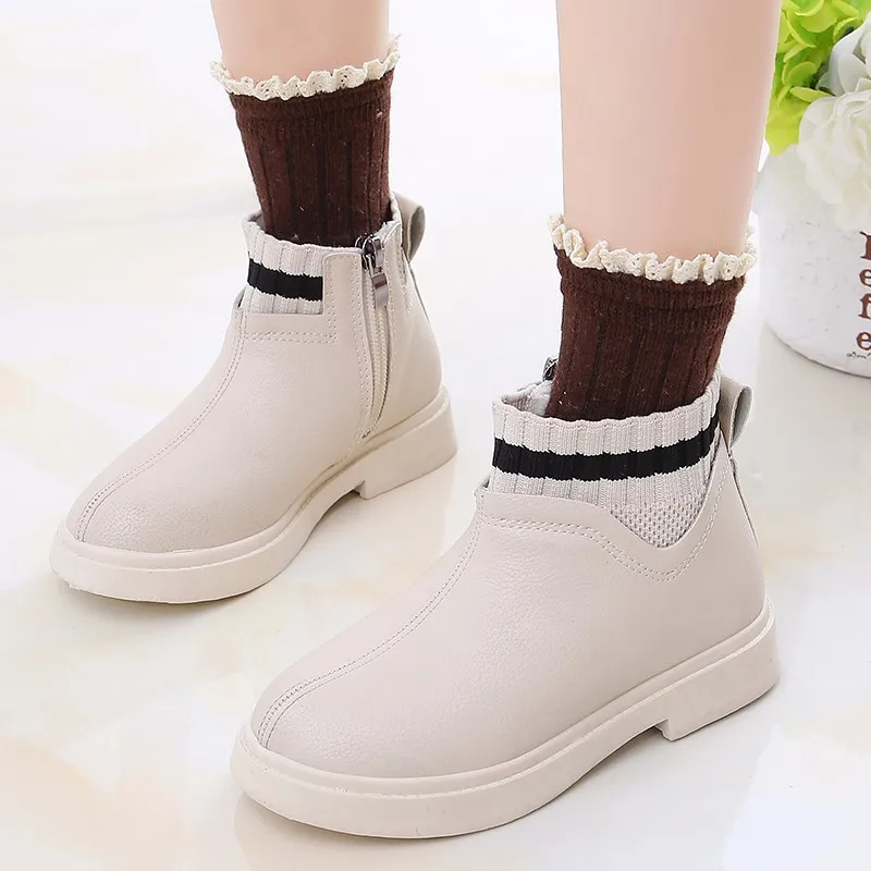 

Baolesem Kids Snow Boots Child Ankle Boots Children Shoes Warming Fur Lightweight Child Snow Shoes Watertight Anti-skid Winter